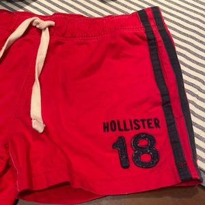 Red holloster shorts